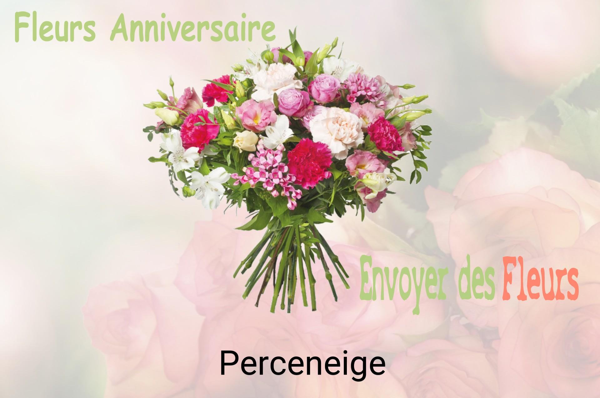 Bouquet de fleurs d’anniversaire livré à Perceneige