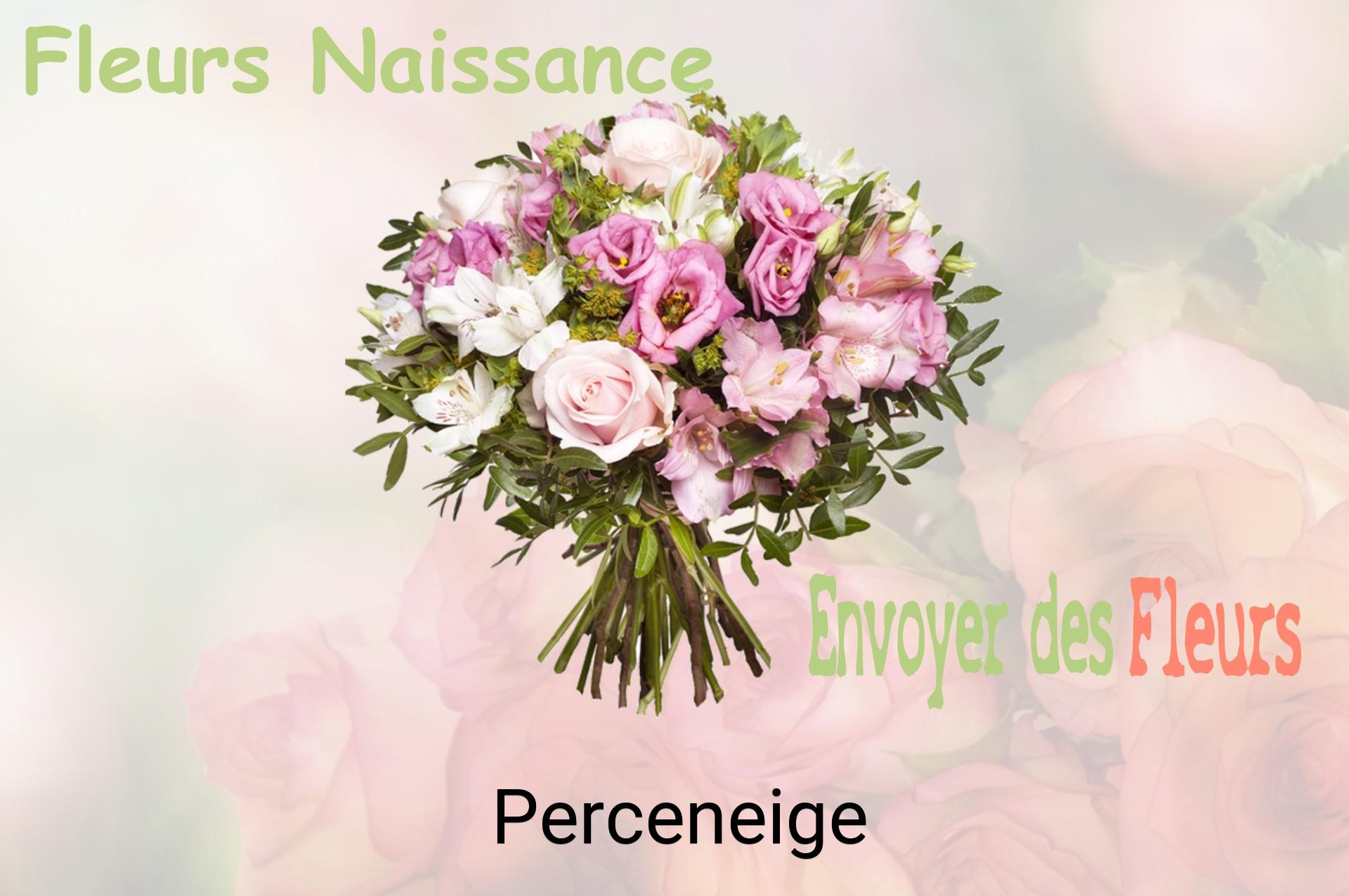 Bouquet de fleurs de naissance livré à Perceneige